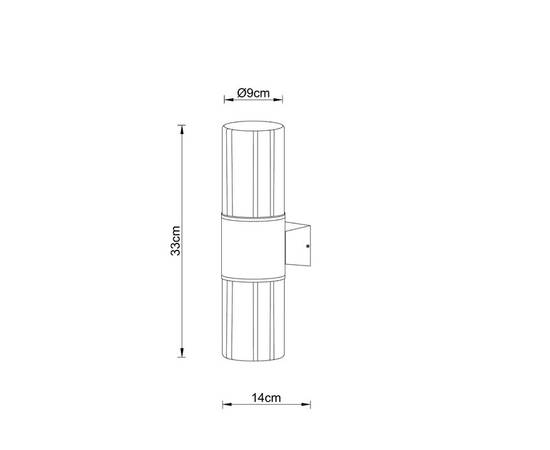 Уличный настенный светильник Arte Lamp Seginus A6515AL-2BK, изображение 2