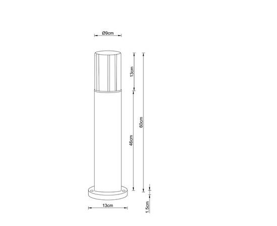 Уличный светильник Arte Lamp Seginus A6515PA-1BK, изображение 2