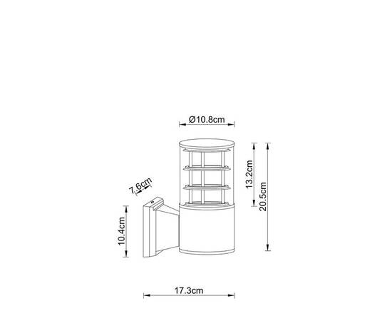 Уличный настенный светильник Arte Lamp Tokyo A5315AL-1BK, изображение 2