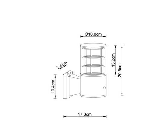 Уличный настенный светильник Arte Lamp Tokyo A5316AL-1BK, изображение 2