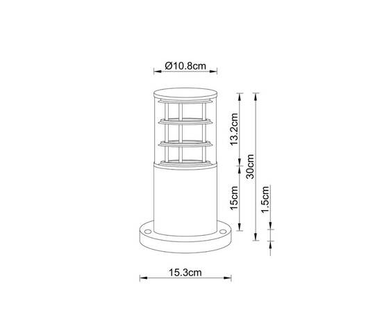 Уличный светильник Arte Lamp Tokyo A5315FN-1BK, изображение 2