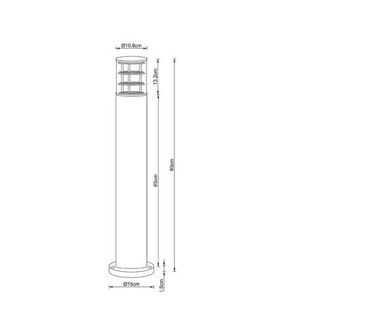 Уличный светильник Arte Lamp Tokyo A5318PA-1BK, изображение 2