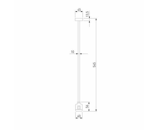 Декоративная стойка с коннектором Elektrostandard Esthetic Magnetic 85152/00 a065448, изображение 2