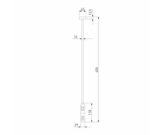 Декоративная стойка двойная Elektrostandard Esthetic Magnetic 85150/00 a065446, изображение 5