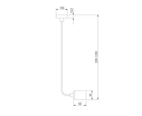 Подвесной комплект с вводом питания Elektrostandard Esthetic Magnetic 85139/00 a065431, изображение 5