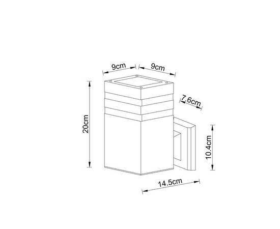 Уличный настенный светильник Arte Lamp Heather A4413AL-1BK, изображение 2