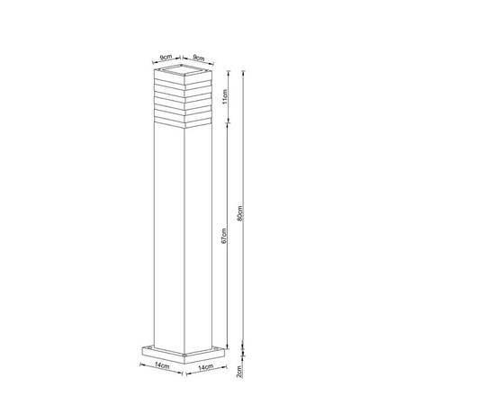 Уличный светильник Arte Lamp Heather A4418PA-1BK, изображение 2