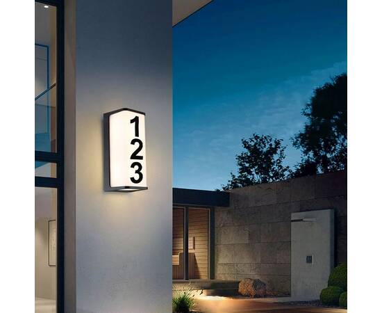 Уличный настенный светодиодный светильник Arte Lamp Lancia A6419AL-1BK, изображение 4