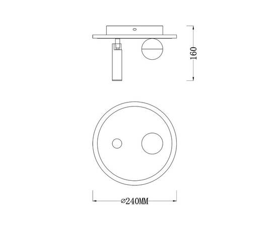 Потолочный светодиодный светильник Escada 20022SMA/01LED SWH, изображение 2