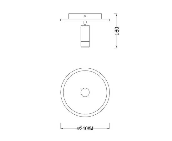 Потолочный светодиодный светильник Escada 20046SMA/01LED WH, изображение 2