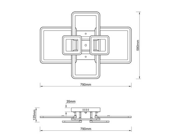 Потолочная светодиодная люстра Escada Plain 10286/6LED, изображение 2