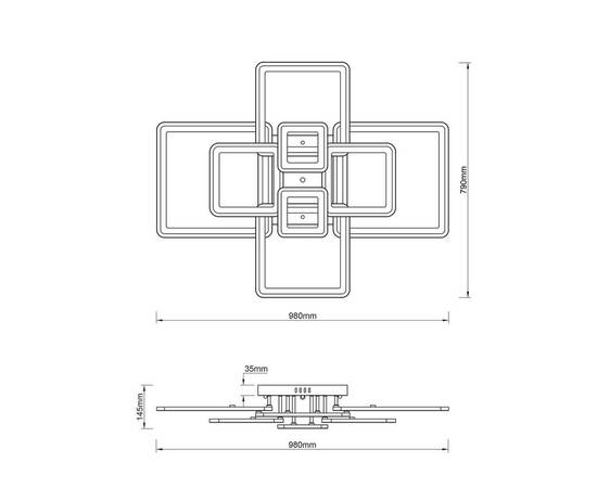 Потолочная светодиодная люстра Escada Plain 10286/8LED, изображение 2