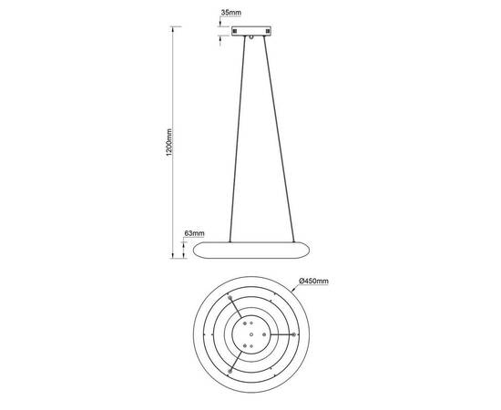 Подвесной светодиодный светильник Escada Soft 10258/1LED, изображение 2