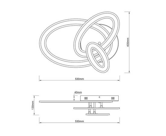 Потолочный светодиодный светильник Escada Volume 10241/3LED, изображение 2