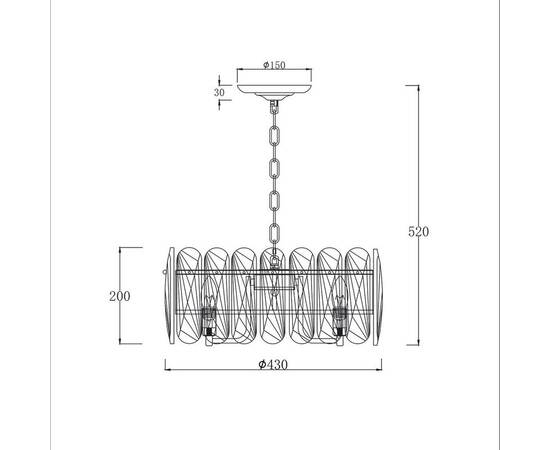 Подвесная люстра Escada Arabana 2114/6S Gold, изображение 2