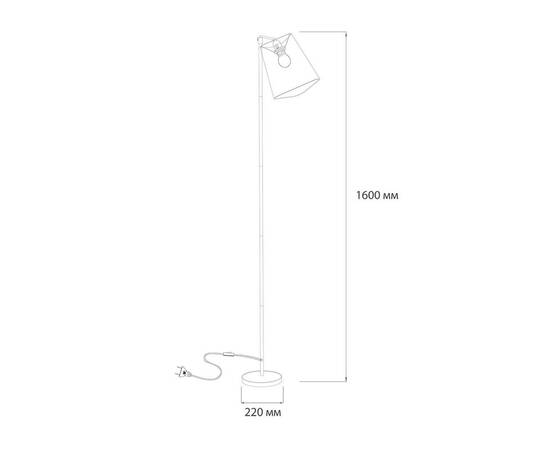 Торшер Escada Hall Chrome/Grey 10185/T Grey, изображение 2