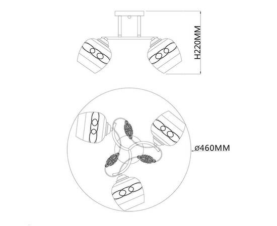Потолочная люстра Escada Aiva 1110/3PL, изображение 2