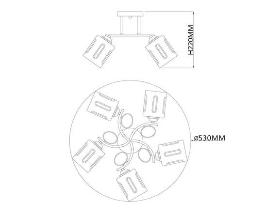 Потолочная люстра Escada Calluna 1120/5PL, изображение 2