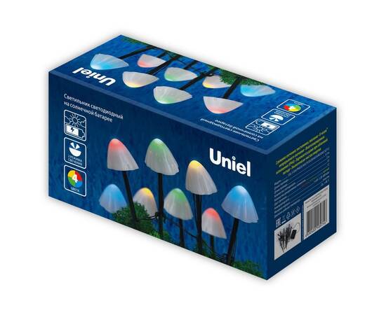 Светильник на солнечных батареях Uniel USL-S-830/PM020 Multicolor Mushrooms Set12 UL-00011676, изображение 2