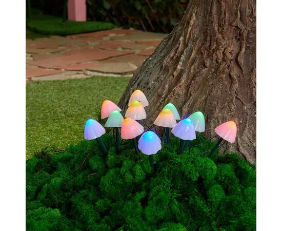 Светильник на солнечных батареях Uniel USL-S-830/PM020 Multicolor Mushrooms Set12 UL-00011676, изображение 3