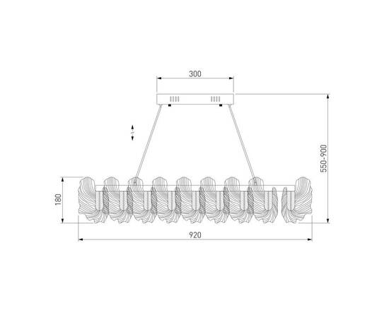 Подвесной светодиодный светильник Bogates Farfalla 90376/1, изображение 2