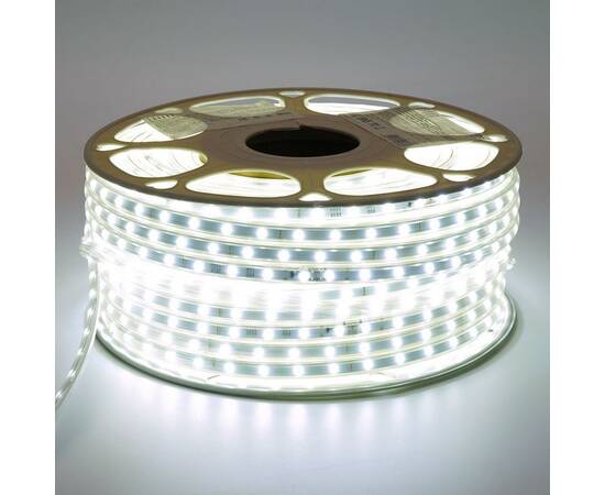 Светодиодная влагозащищенная лента Saffit 6W/m 60LED/m 2835SMD холодный белый 50М SST20 55245
