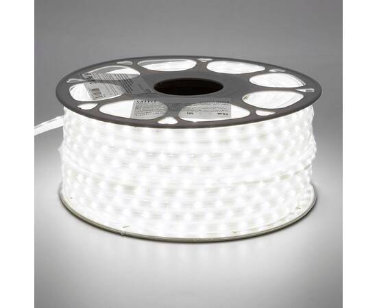 Светодиодная влагозащищенная лента Saffit 6W/m 60LED/m 2835SMD дневной белый 50М SST20 55244