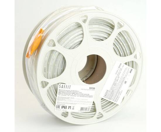 Светодиодная влагозащищенная лента Saffit 6W/m 60LED/m 2835SMD дневной белый 50М SST20 55244, изображение 4