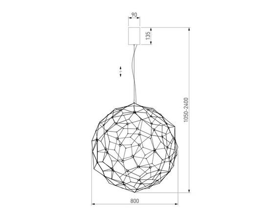 Подвесной светодиодный светильник Bogates Alioth 453/1, изображение 2