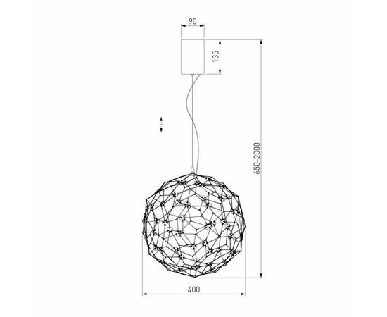 Подвесной светодиодный светильник Bogates Alioth 451/1, изображение 2