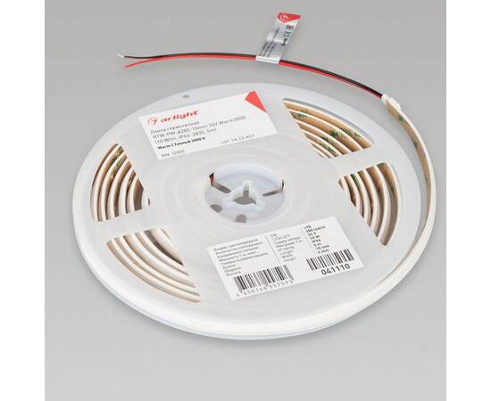 Светодиодная лента герметичная Arlight 10W/m 280LED/m 2835SMD теплый белый 5M RTW-PW-A280-10mm 24V 041110, изображение 5
