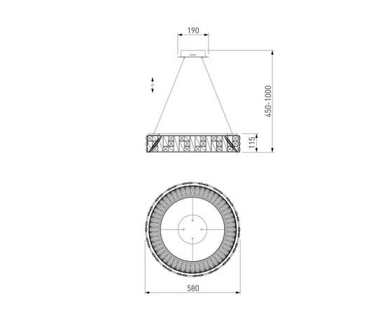 Подвесной светодиодный светильник Bogates Cliff 90373/1, изображение 2