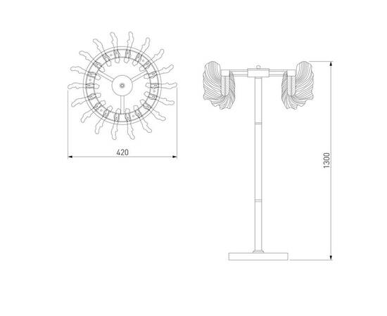 Торшер Bogates Farfalla 80510/1, изображение 2