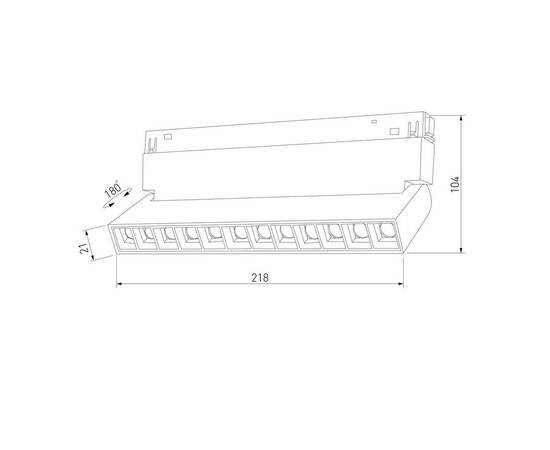 Трековый светодиодный светильник Elektrostandard Slim Magnetic 85195/01 a066587, изображение 2