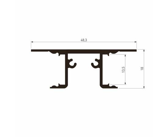Профиль алюминиевый с рассеивателем Elektrostandard LL-2-ALP022 a066620, изображение 2