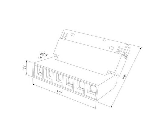 Трековый светодиодный светильник Elektrostandard Slim Magnetic 85194/01 a066586, изображение 2
