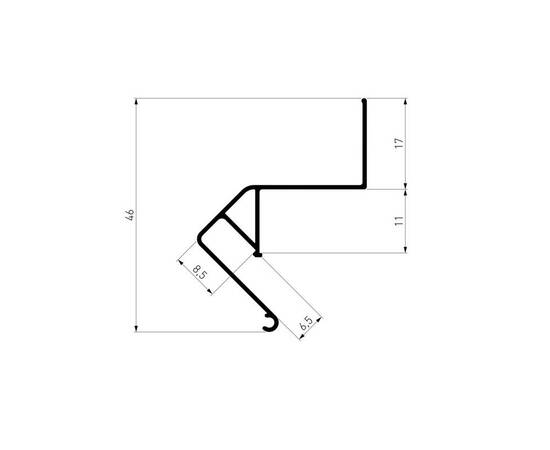 Теневой профиль для натяжных потолков Elektrostandard LL-2-ALP020 a064132, изображение 2