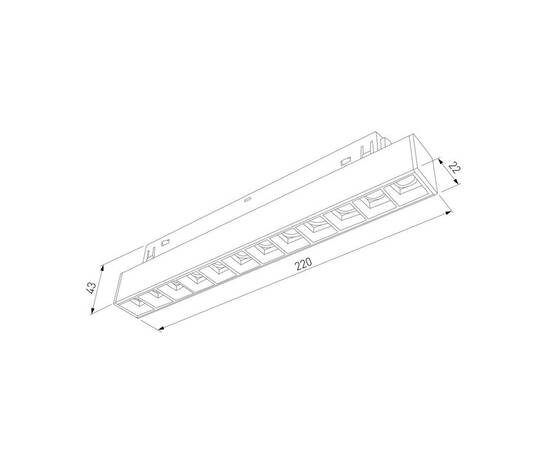 Трековый светодиодный светильник Elektrostandard Slim Magnetic 85192/01 a066584, изображение 2