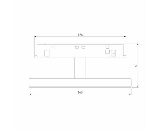 Трековый светодиодный светильник Elektrostandard Slim Magnetic Cally 85172/01 a065984, изображение 2
