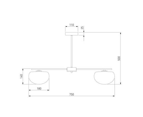 Подвесная люстра Eurosvet Like 30190/5 латунь, изображение 2
