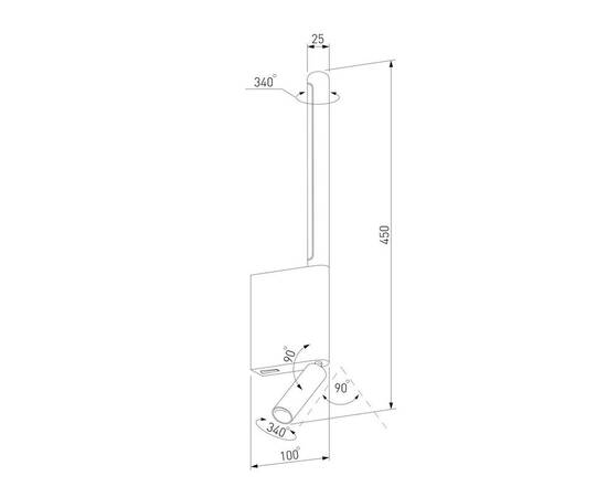 Бра Elektrostandard Sarca 40111/LED a066401, изображение 2
