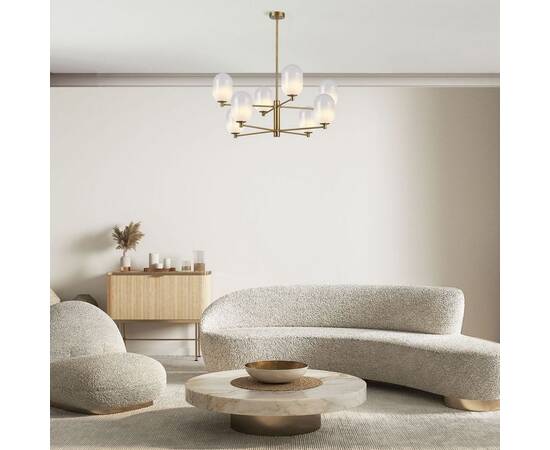 Подвесная люстра Eurosvet Loona 60161/8 латунь, изображение 4