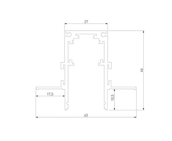 Встраиваемый шинопровод Elektrostandard Slim Magnetic 85209/00 a067502, изображение 2