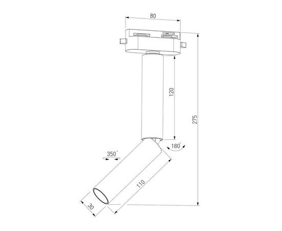 Трековый светодиодный светильник Elektrostandard Pika 85112/01 a065275, изображение 2