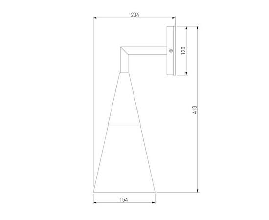 Уличный настенный светильник Elektrostandard Vesto 35171/D a066198, изображение 2