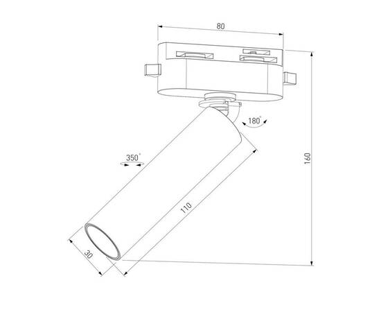 Трековый светодиодный светильник Elektrostandard Pika 85110/01 a065268, изображение 2