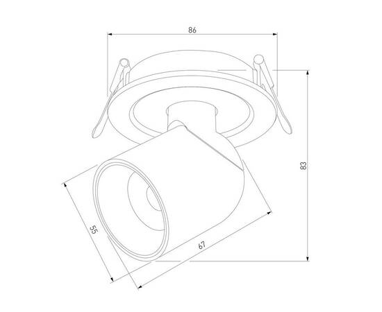 Встраиваемый светодиодный спот Elektrostandard Spot 25093/LED a065457, изображение 2
