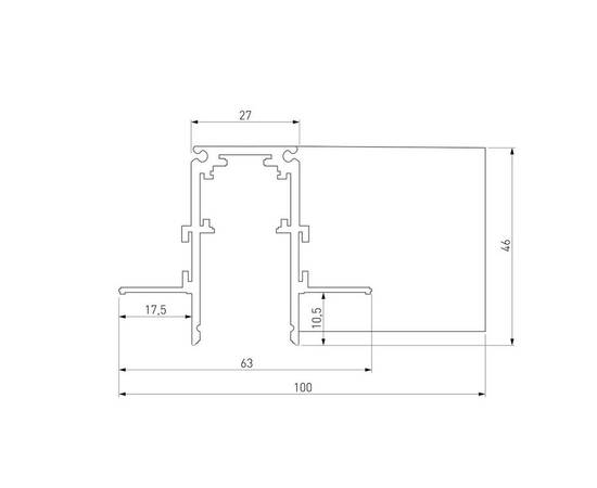 Коннектор L-образный Elektrostandard Slim Magnetic 85214/00 a067508, изображение 2