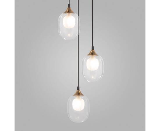 Подвесная люстра Eurosvet Spritz 70216/3 латунь, изображение 4