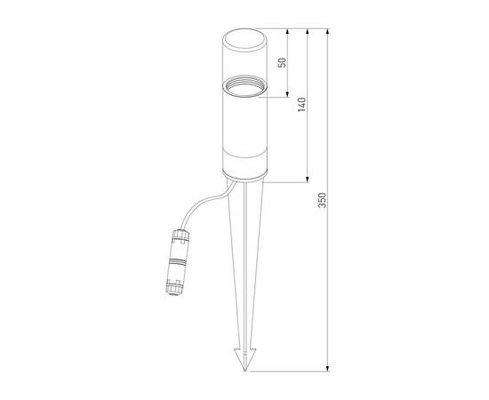 Ландшафтный светодиодный светильник Elektrostandard Hidden 35166/S a066035, изображение 2